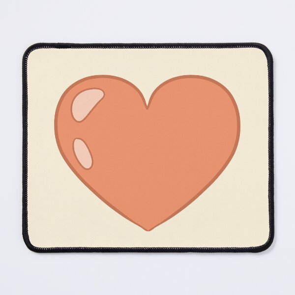 Item preview, orange cartoon heart designed and sold by Ace Scribbles.