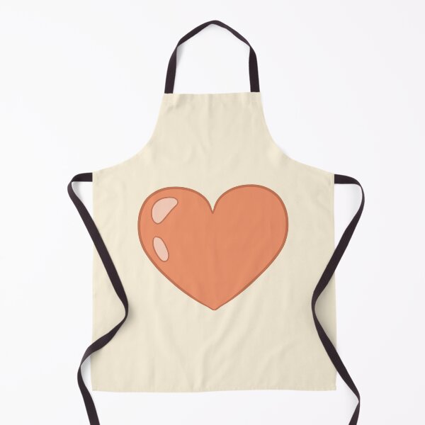 Item preview, orange cartoon heart designed and sold by Ace Scribbles.