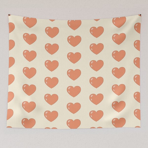 Item preview, orange cartoon heart designed and sold by Ace Scribbles.