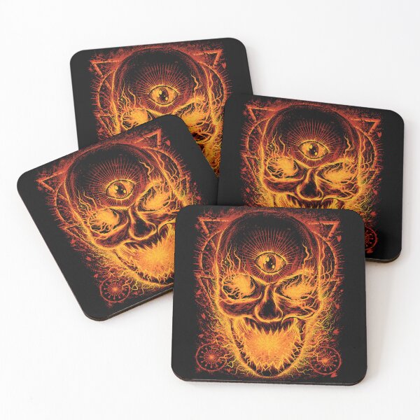 Item preview, Burning Skull designed and sold by kawaiidread.