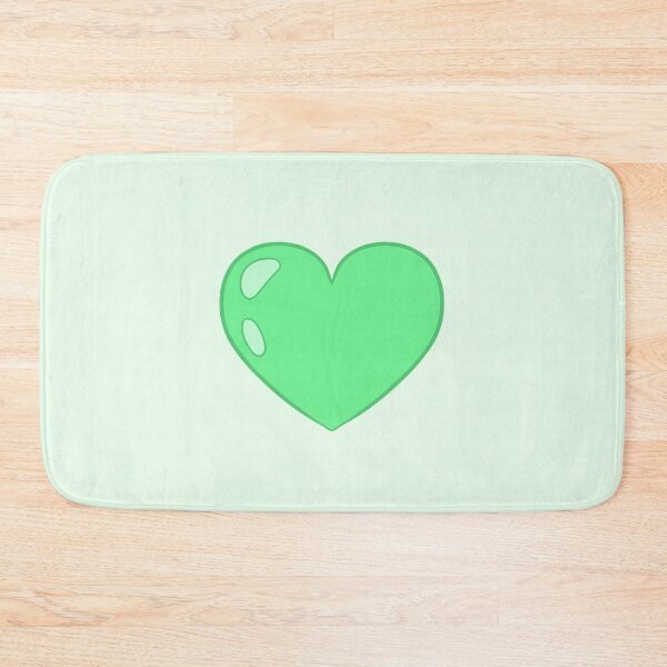 Item preview, green cartoon heart designed and sold by Ace Scribbles.