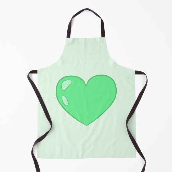 Item preview, green cartoon heart designed and sold by Ace Scribbles.