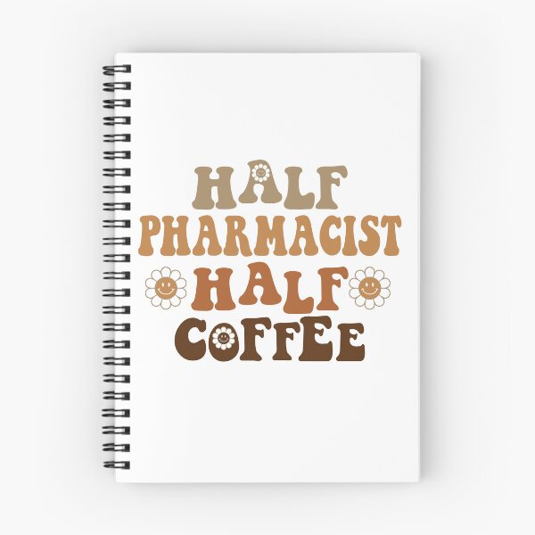 Item preview, Half Pharmacist Half Coffee | Funny Pharmacist Gift | Retro Groovy Pharmacist | Caffeine Lover designed and sold by Christina-grich.