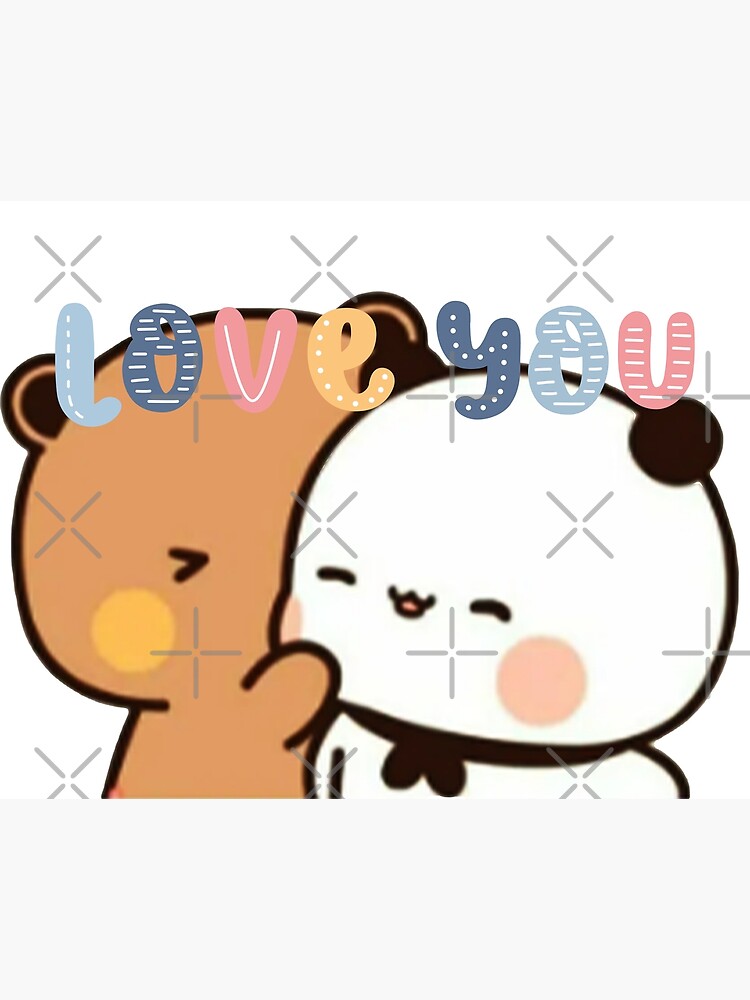 Buy Bubu and Dudu Bear Couple Sticker, Valetine's Day Gift, Couple  Stickers, Cute Sticker, Bubu Dudu Stickers ,3 Inch Cute Bear and Panda bubu  dudu Balloon Sticker, Stickers for Teens Girls Kids