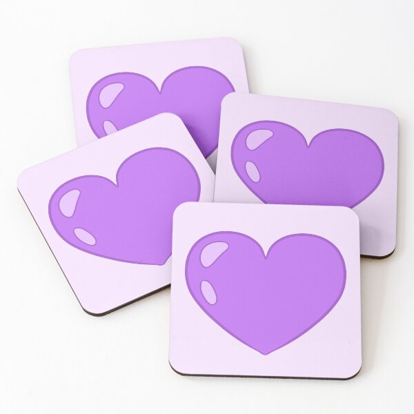 Item preview, purple cartoon heart designed and sold by Ace Scribbles.