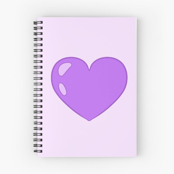 Item preview, purple cartoon heart designed and sold by Ace Scribbles.