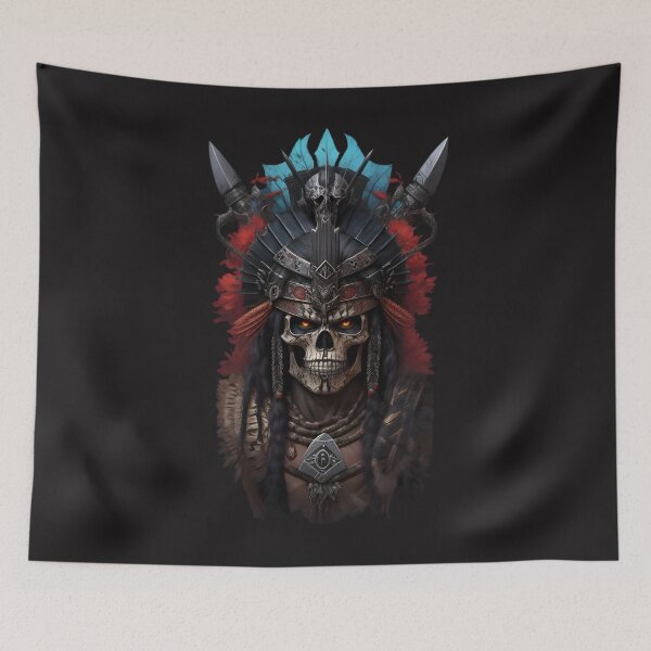 Item preview, Australian Aborigen Skull King Dead Shaman Warrior designed and sold by Stefan Ivanov.