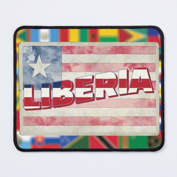 Item preview, Liberia Vintage style retro souvenir designed and sold by DeveloperProp0.
