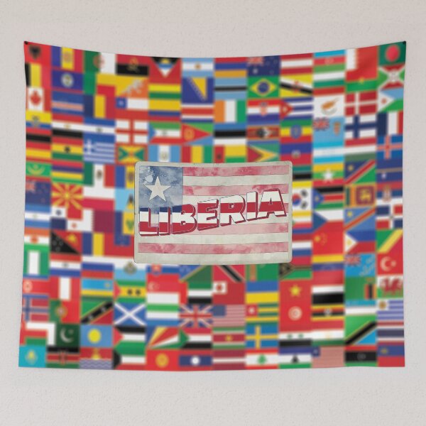 Item preview, Liberia Vintage style retro souvenir designed and sold by DeveloperProp0.