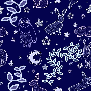 Artwork thumbnail, Midnight Rabbits by InkyFlower