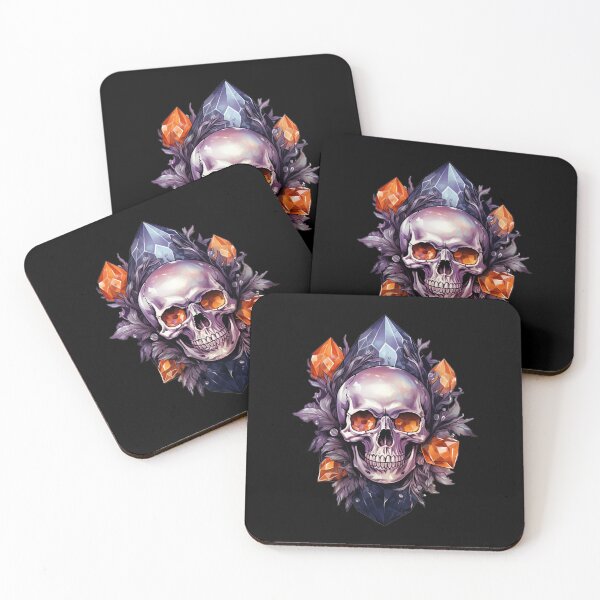 Item preview, Crystal Skull in orange and purple designed and sold by norcadesign.