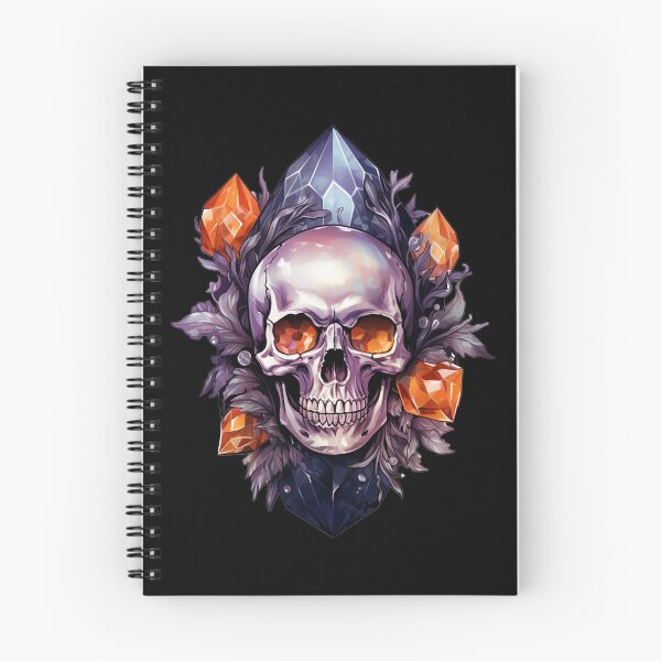 Item preview, Crystal Skull in orange and purple designed and sold by norcadesign.