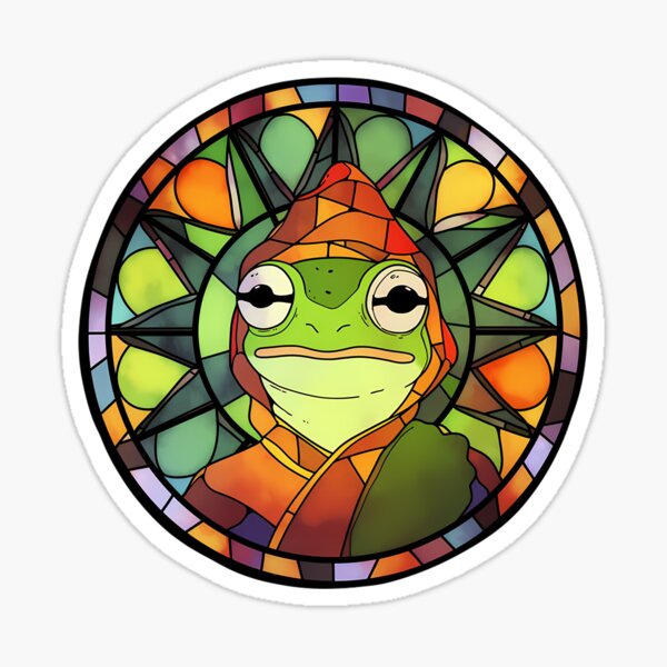 Lily Frog Suncatcher Decal Sticker