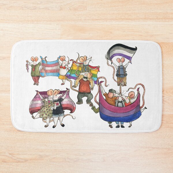 Item preview, LGBT Mice celebrating Gay Pride Watercolour designed and sold by carlottamascolo.