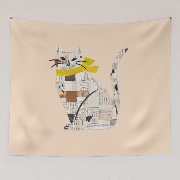 Item preview, paper cat designed and sold by BookishSpace1.