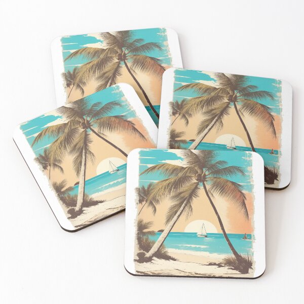 Item preview, The Beach in Vintage Style designed and sold by NidADesign.