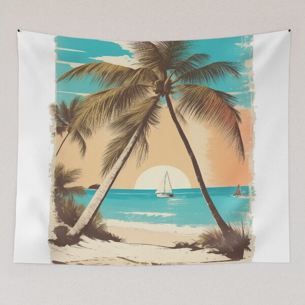Item preview, The Beach in Vintage Style designed and sold by NidADesign.