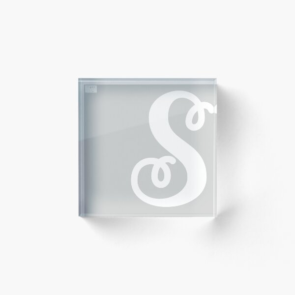 Item preview, Letter S Elegant Cursive Calligraphy Initial Monogram designed and sold by ChinkyCat Official.