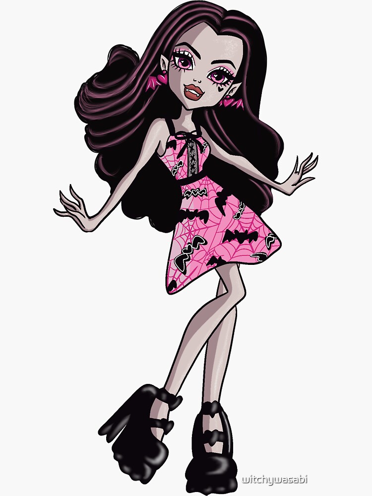 Monster High Draculaura G1 Conversion  Sticker for Sale by
