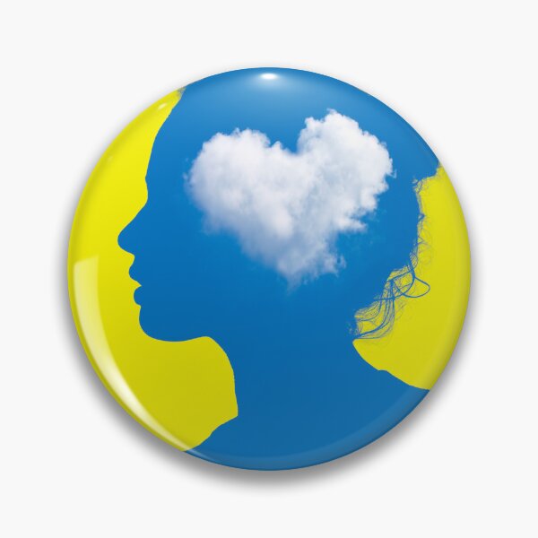 Item preview, head woman with heart in the clouds designed and sold by Rafael-Wong.