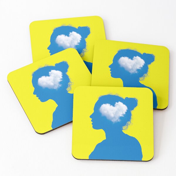 Item preview, head woman with heart in the clouds designed and sold by Rafael-Wong.