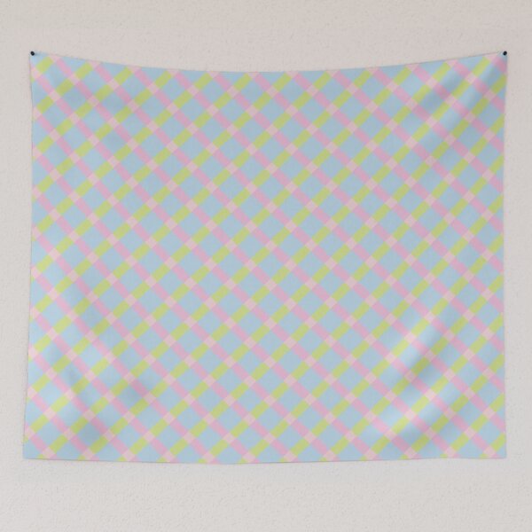 Item preview, BLUE AND PINK LARGE PLAID  designed and sold by LizRuizDesigns.