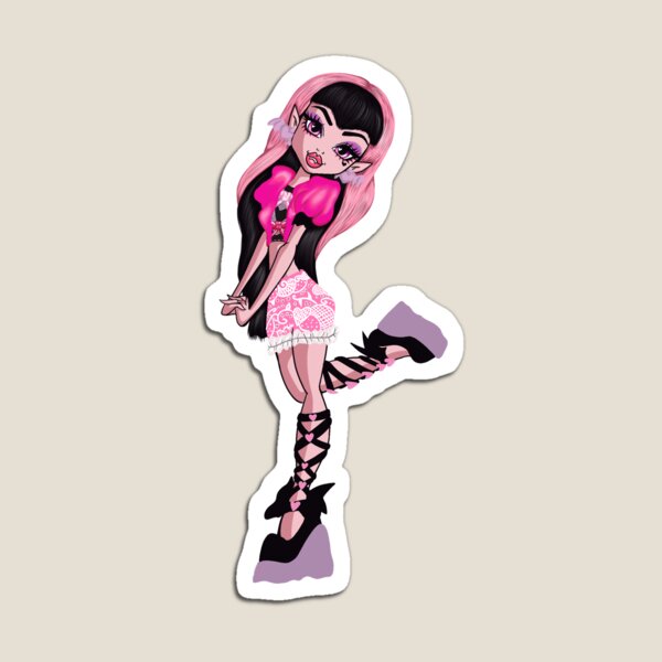 Bratz Monster High G3 Draculaura Mashup Magnet for Sale by