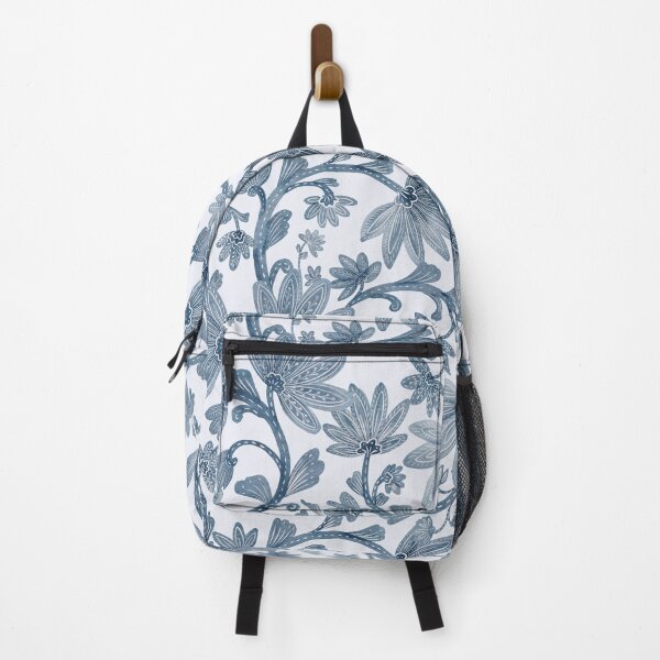 Item preview, Indigo paisley floral designed and sold by Nikita Jariwala.