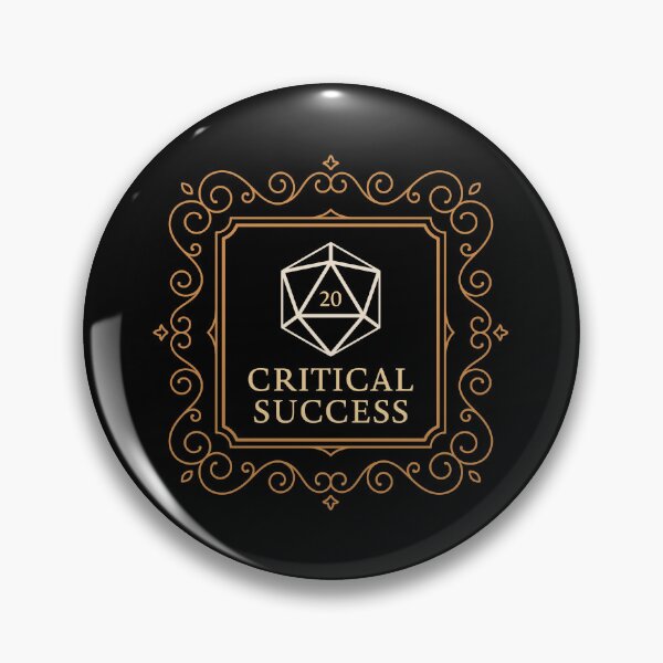Item preview, Critical Success D20 Dice Check Vintage Frame designed and sold by pixeptional.