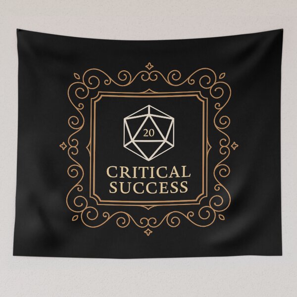 Item preview, Critical Success D20 Dice Check Vintage Frame designed and sold by pixeptional.