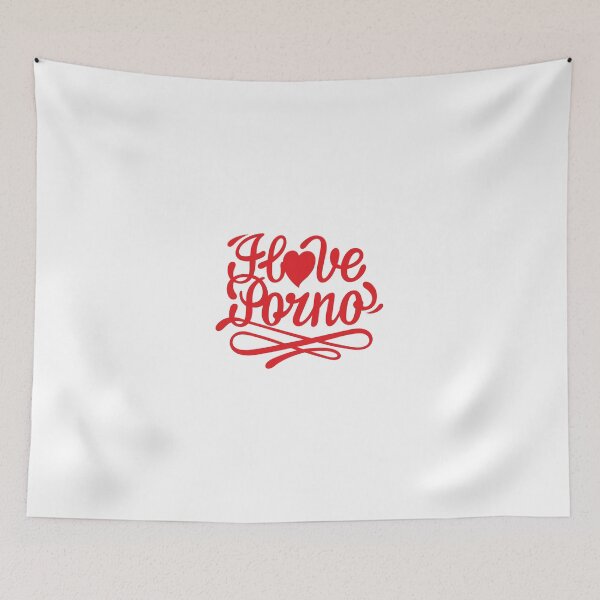 Item preview, I Love Porn funny t-shirt designed and sold by Alexxxxxdesign.