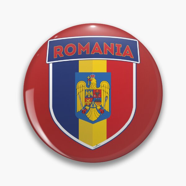 Item preview, ROMANIA Flag Romanian Flag Shield Sticker T-Shirt 01 designed and sold by OuterShellUK.