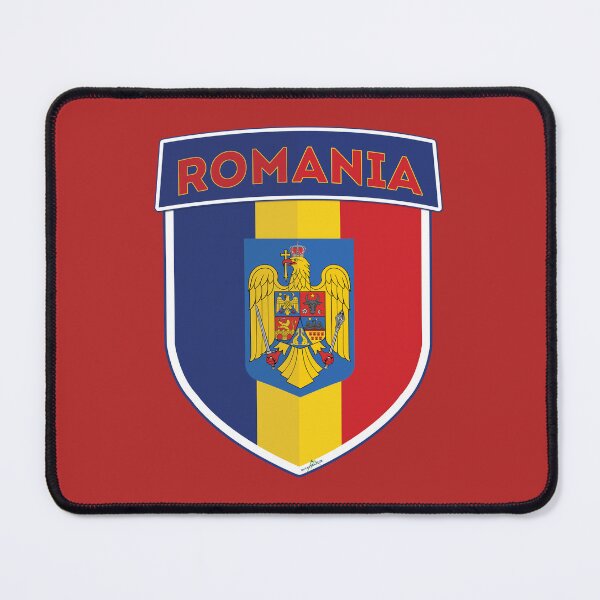 Item preview, ROMANIA Flag Romanian Flag Shield Sticker T-Shirt 01 designed and sold by OuterShellUK.