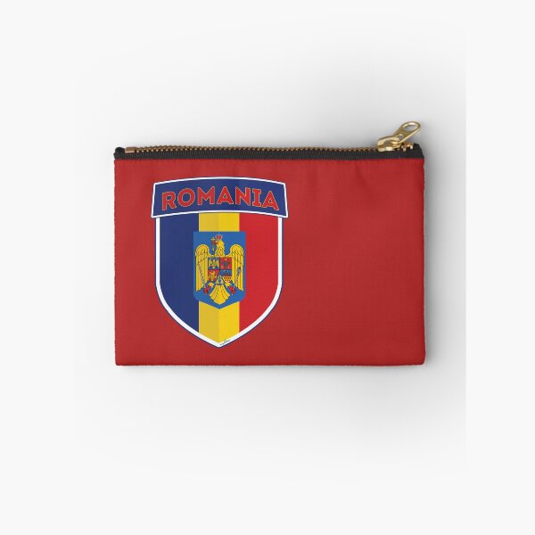 Item preview, ROMANIA Flag Romanian Flag Shield Sticker T-Shirt 01 designed and sold by OuterShellUK.