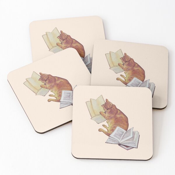 Item preview, Cat and books  designed and sold by BookishSpace1.