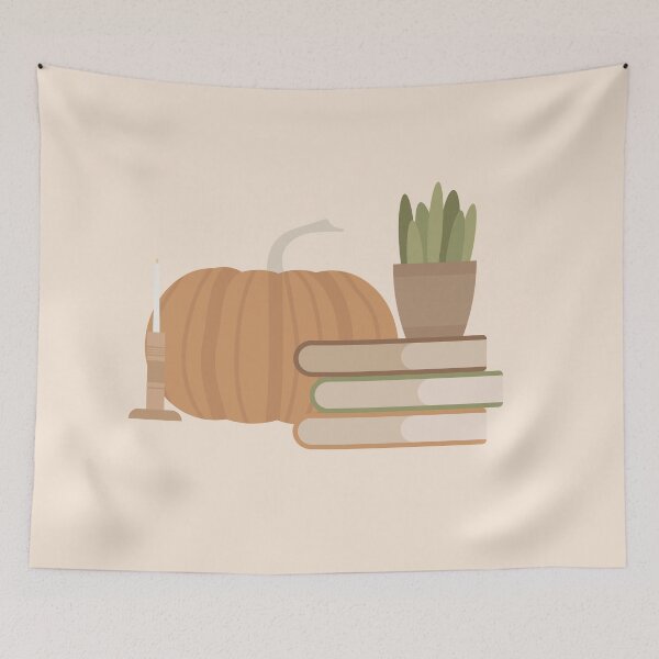 Item preview, Pumpkin and books designed and sold by BookishSpace1.