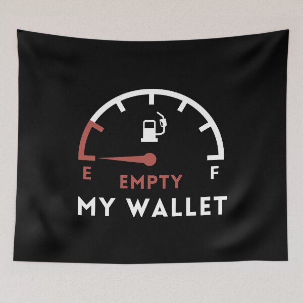 Item preview, My Wallet Meter On Empty designed and sold by ArtisShops.