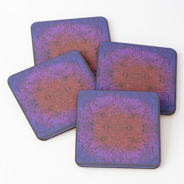 Item preview, Trippy artwork red to blue designed and sold by BerrysSpace.