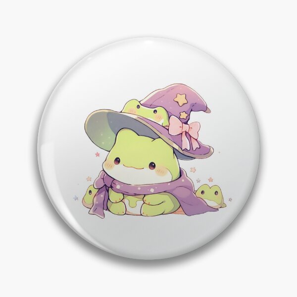 Item preview, Cute Kawaii Froggy Frog Wizard designed and sold by CozyKawaiiArt.