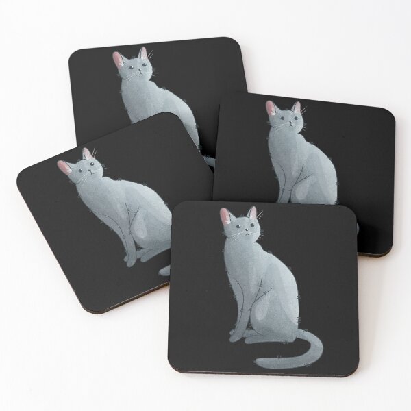 Item preview, Russian blue cat- Gifts for Cat Lovers designed and sold by FelineEmporium.