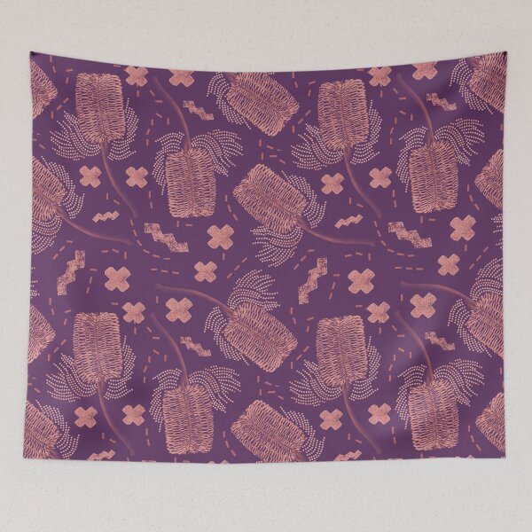 Item preview, Peach and Purple Banksia designed and sold by Jay Dee Dearness.