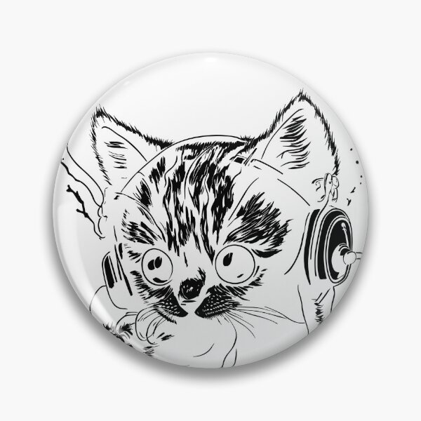 Item preview, Cat with Headphones - My Melody Zone designed and sold by ngness.