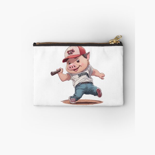 Item preview, Cheerful pig cheering for baseball designed and sold by Kodchaporn-P.