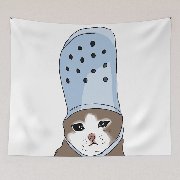 Item preview, Crying Cat in a Croc  designed and sold by CandyDreams222.