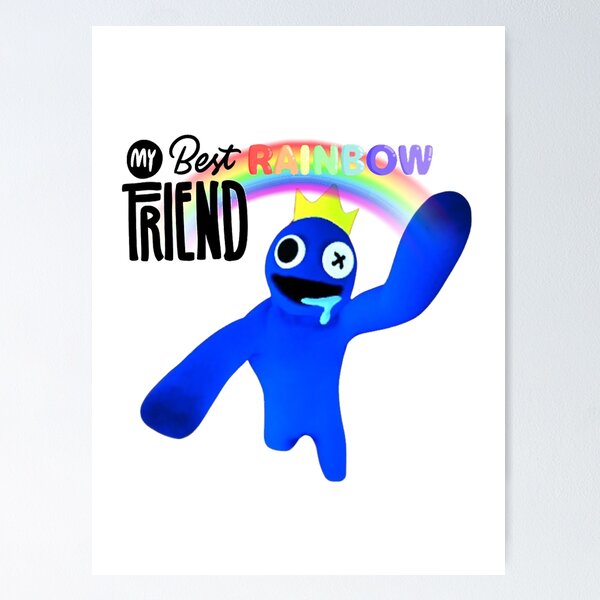 Blue X Gold Mistletoe (Rainbow Friends) Poster for Sale by