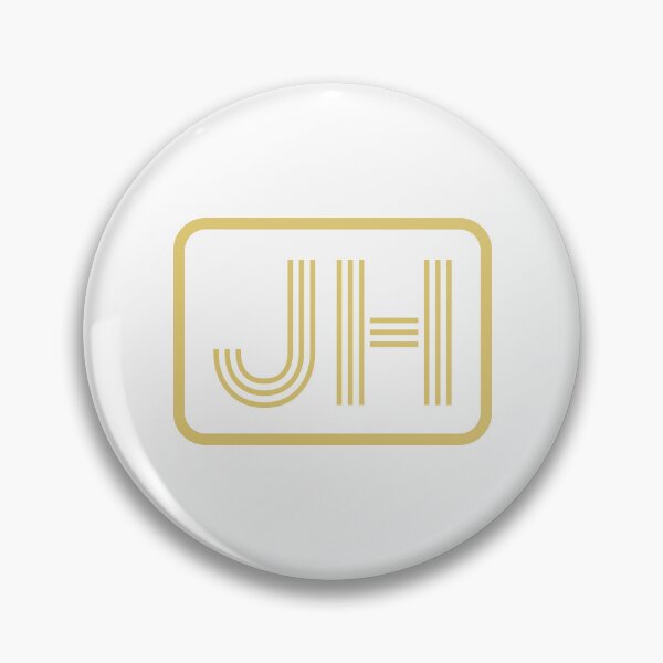 Item preview, JH Initials Gold Geometric Letters designed and sold by Jeallan Designs.