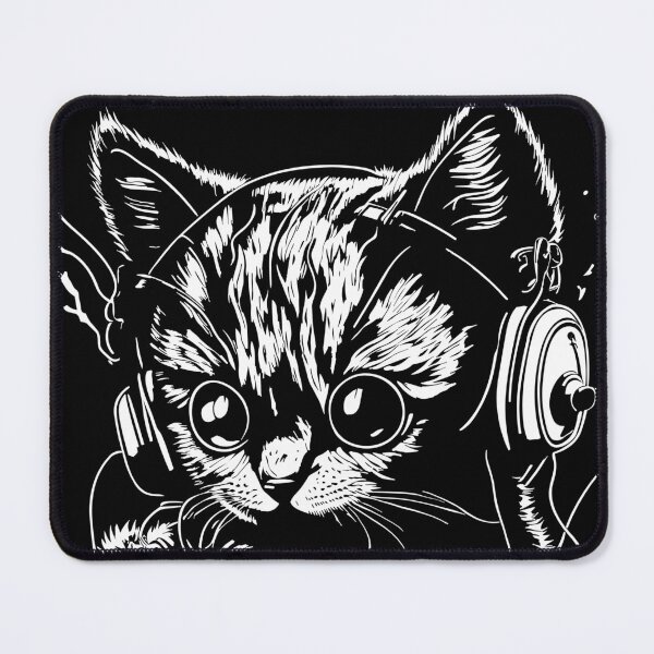 Item preview, Cat with Headphones - My Melody Zone designed and sold by ngness.