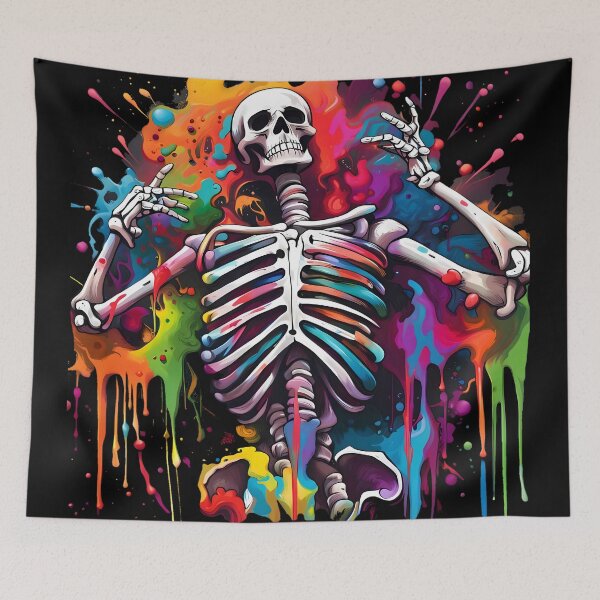 Item preview, Colourful skeleton  designed and sold by HectorAthan.