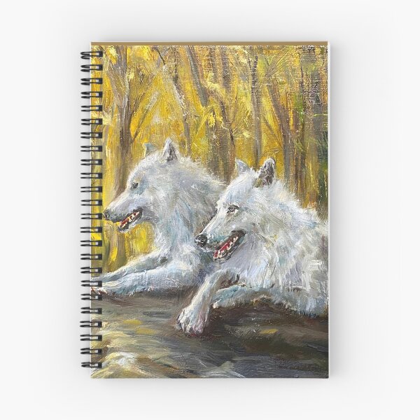 Item preview, A pair of white wolves. designed and sold by Elena Reutova.
