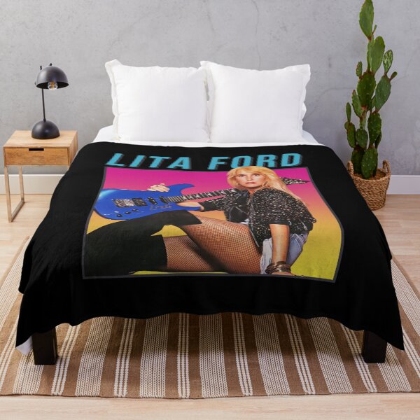 Item preview, Lita Ford Retro 80s Style Gift Fan designed and sold by TurnerSykes85.